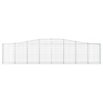 vidaXL Coșuri gabion arcuite 10 buc, 400x30x80/100 cm, fier galvanizat vidaXL Coșuri gabion arcuite 10 buc, 400x30x80/100 cm, fier galvanizat