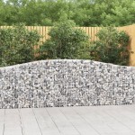 vidaXL Coșuri gabion arcuite 25 buc, 400x30x80/100 cm, fier galvanizat vidaXL Coșuri gabion arcuite 25 buc, 400x30x80/100 cm, fier galvanizat