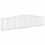 vidaXL Coșuri gabion arcuite 25 buc, 400x30x80/100 cm, fier galvanizat vidaXL Coșuri gabion arcuite 25 buc, 400x30x80/100 cm, fier galvanizat