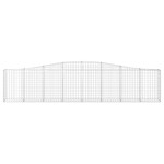 vidaXL Coșuri gabion arcuite 25 buc, 400x30x80/100 cm, fier galvanizat vidaXL Coșuri gabion arcuite 25 buc, 400x30x80/100 cm, fier galvanizat