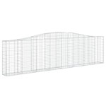 vidaXL Coșuri gabion arcuite 4 buc, 400x30x100/120 cm fier galvanizat vidaXL Coșuri gabion arcuite 4 buc, 400x30x100/120 cm fier galvanizat