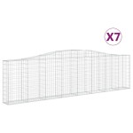 vidaXL Coșuri gabion arcuite 7 buc, 400x30x100/120 cm fier galvanizat vidaXL Coșuri gabion arcuite 7 buc, 400x30x100/120 cm fier galvanizat