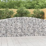 vidaXL Coșuri gabion arcuite 10 buc, 400x30x100/120 cm fier galvanizat vidaXL Coșuri gabion arcuite 10 buc, 400x30x100/120 cm fier galvanizat