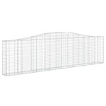 vidaXL Coșuri gabion arcuite 10 buc, 400x30x100/120 cm fier galvanizat vidaXL Coșuri gabion arcuite 10 buc, 400x30x100/120 cm fier galvanizat