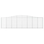 vidaXL Coșuri gabion arcuite 10 buc, 400x30x100/120 cm fier galvanizat vidaXL Coșuri gabion arcuite 10 buc, 400x30x100/120 cm fier galvanizat