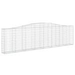 vidaXL Coșuri gabion arcuite 15 buc, 400x30x100/120 cm fier galvanizat vidaXL Coșuri gabion arcuite 15 buc, 400x30x100/120 cm fier galvanizat