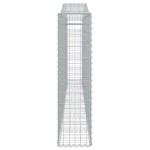 vidaXL Coșuri gabion arcuite 5 buc. 400x30x120/140cm fier galvanizat