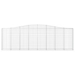 vidaXL Coșuri gabion arcuite 10 buc. 400x30x120/140 cm fier galvanizat vidaXL Coșuri gabion arcuite 10 buc. 400x30x120/140 cm fier galvanizat
