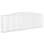 vidaXL Coșuri gabion arcuite 20 buc. 400x30x120/140cm fier galvanizat