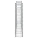 vidaXL Coșuri gabion arcuite 2 buc, 400x30x140/160 cm, fier galvanizat