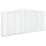 vidaXL Coșuri gabion arcuite 2 buc. 400x30x160/180 cm fier galvanizat vidaXL Coșuri gabion arcuite 2 buc. 400x30x160/180 cm fier galvanizat