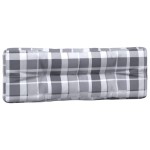 vidaXL Perne de paleți, 5 buc., gri carouri, material textil vidaXL Perne de paleți, 5 buc., gri carouri, material textil
