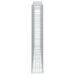 vidaXL Coșuri gabion arcuite 2 buc, 400x30x180/200 cm, fier galvanizat