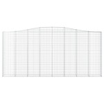 vidaXL Coșuri gabion arcuite 4 buc, 400x30x180/200 cm, fier galvanizat vidaXL Coșuri gabion arcuite 4 buc, 400x30x180/200 cm, fier galvanizat