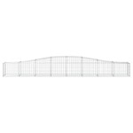 vidaXL Coșuri gabion arcuite 7 buc, 400x50x40/60 cm, fier galvanizat vidaXL Coșuri gabion arcuite 7 buc, 400x50x40/60 cm, fier galvanizat