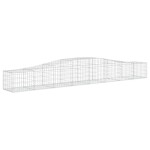 vidaXL Coșuri gabion arcuite 10 buc, 400x50x40/60 cm, fier galvanizat vidaXL Coșuri gabion arcuite 10 buc, 400x50x40/60 cm, fier galvanizat