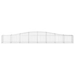 vidaXL Coșuri gabion arcuite 15 buc, 400x50x40/60 cm, fier galvanizat vidaXL Coșuri gabion arcuite 15 buc, 400x50x40/60 cm, fier galvanizat