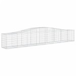 vidaXL Coșuri gabion arcuite 10 buc, 400x50x60/80 cm, fier galvanizat vidaXL Coșuri gabion arcuite 10 buc, 400x50x60/80 cm, fier galvanizat