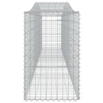 vidaXL Coșuri gabion arcuite 5 buc, 400x50x80/100 cm, fier galvanizat