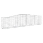 vidaXL Coșuri gabion arcuite 10 buc, 400x50x80/100 cm, fier galvanizat vidaXL Coșuri gabion arcuite 10 buc, 400x50x80/100 cm, fier galvanizat