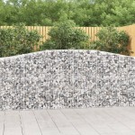 vidaXL Coșuri gabion arcuite 10 buc, 400x50x100/120 cm fier galvanizat vidaXL Coșuri gabion arcuite 10 buc, 400x50x100/120 cm fier galvanizat