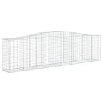 vidaXL Coșuri gabion arcuite 15 buc, 400x50x100/120 cm fier galvanizat vidaXL Coșuri gabion arcuite 15 buc, 400x50x100/120 cm fier galvanizat