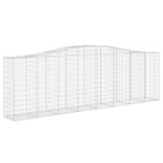 vidaXL Coșuri gabion arcuite 10 buc, 400x50x120/140cm, fier galvanizat vidaXL Coșuri gabion arcuite 10 buc, 400x50x120/140cm, fier galvanizat