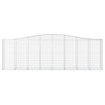 vidaXL Coșuri gabion arcuite 10 buc, 400x50x120/140cm, fier galvanizat vidaXL Coșuri gabion arcuite 10 buc, 400x50x120/140cm, fier galvanizat