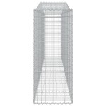 vidaXL Coșuri gabion arcuite 10 buc, 400x50x120/140cm, fier galvanizat vidaXL Coșuri gabion arcuite 10 buc, 400x50x120/140cm, fier galvanizat