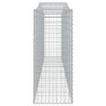 vidaXL Coșuri gabion arcuite 20 buc, 400x50x120/140cm, fier galvanizat