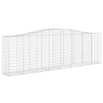 vidaXL Coșuri gabion arcuite 25 buc, 400x50x120/140cm, fier galvanizat vidaXL Coșuri gabion arcuite 25 buc, 400x50x120/140cm, fier galvanizat