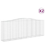 vidaXL Coșuri gabion arcuite 2 buc, 400x50x140/160 cm, fier galvanizat vidaXL Coșuri gabion arcuite 2 buc, 400x50x140/160 cm, fier galvanizat