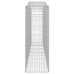 vidaXL Coșuri gabion arcuite 5 buc, 400x50x140/160 cm, fier galvanizat