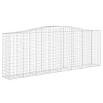 vidaXL Coșuri gabion arcuite 6 buc, 400x50x140/160 cm, fier galvanizat vidaXL Coșuri gabion arcuite 6 buc, 400x50x140/160 cm, fier galvanizat