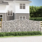 vidaXL Coșuri gabion arcuite 10 buc, 400x50x140/160cm, fier galvanizat vidaXL Coșuri gabion arcuite 10 buc, 400x50x140/160cm, fier galvanizat