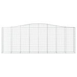 vidaXL Coșuri gabion arcuite 10 buc, 400x50x140/160cm, fier galvanizat vidaXL Coșuri gabion arcuite 10 buc, 400x50x140/160cm, fier galvanizat