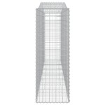 vidaXL Coșuri gabion arcuite 20 buc, 400x50x140/160cm, fier galvanizat
