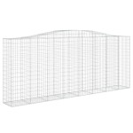 vidaXL Coșuri gabion arcuite 5 buc. 400x50x160/180 cm, fier galvanizat