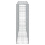 vidaXL Coșuri gabion arcuite 5 buc. 400x50x160/180 cm, fier galvanizat