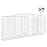 vidaXL Coșuri gabion arcuite 7 buc. 400x50x160/180 cm, fier galvanizat vidaXL Coșuri gabion arcuite 7 buc. 400x50x160/180 cm, fier galvanizat