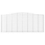 vidaXL Coș gabion arcuit, 10 buc, 400x50x160/180 cm, fier galvanizat vidaXL Coș gabion arcuit, 10 buc, 400x50x160/180 cm, fier galvanizat