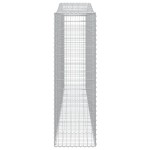 vidaXL Coș gabion arcuit, 10 buc, 400x50x160/180 cm, fier galvanizat vidaXL Coș gabion arcuit, 10 buc, 400x50x160/180 cm, fier galvanizat