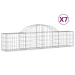 vidaXL Coșuri gabion arcuite 7 buc, 200x30x40/60 cm, fier galvanizat vidaXL Coșuri gabion arcuite 7 buc, 200x30x40/60 cm, fier galvanizat