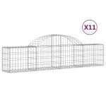 vidaXL Coșuri gabion arcuite 11 buc, 200x30x40/60 cm, fier galvanizat vidaXL Coșuri gabion arcuite 11 buc, 200x30x40/60 cm, fier galvanizat