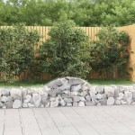 vidaXL Coșuri gabion arcuite 11 buc, 200x30x40/60 cm, fier galvanizat vidaXL Coșuri gabion arcuite 11 buc, 200x30x40/60 cm, fier galvanizat