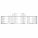 vidaXL Coșuri gabion arcuite 11 buc, 200x30x40/60 cm, fier galvanizat vidaXL Coșuri gabion arcuite 11 buc, 200x30x40/60 cm, fier galvanizat