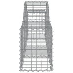 vidaXL Coșuri gabion arcuite 11 buc, 200x30x40/60 cm, fier galvanizat vidaXL Coșuri gabion arcuite 11 buc, 200x30x40/60 cm, fier galvanizat