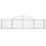 vidaXL Coșuri gabion arcuite 12 buc, 200x30x40/60 cm, fier galvanizat vidaXL Coșuri gabion arcuite 12 buc, 200x30x40/60 cm, fier galvanizat
