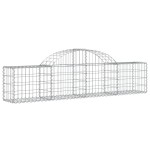 vidaXL Coșuri gabion arcuite 14 buc, 200x30x40/60 cm, fier galvanizat vidaXL Coșuri gabion arcuite 14 buc, 200x30x40/60 cm, fier galvanizat