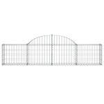 vidaXL Coșuri gabion arcuite 14 buc, 200x30x40/60 cm, fier galvanizat vidaXL Coșuri gabion arcuite 14 buc, 200x30x40/60 cm, fier galvanizat